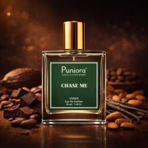 Puniora Chase Me perfume fragrance composition cacao vanilla almond musk benzoin
