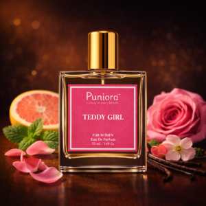 Puniora Teddy Girl floral fruity perfume notes apple blossom rose grapefruit sandalwood